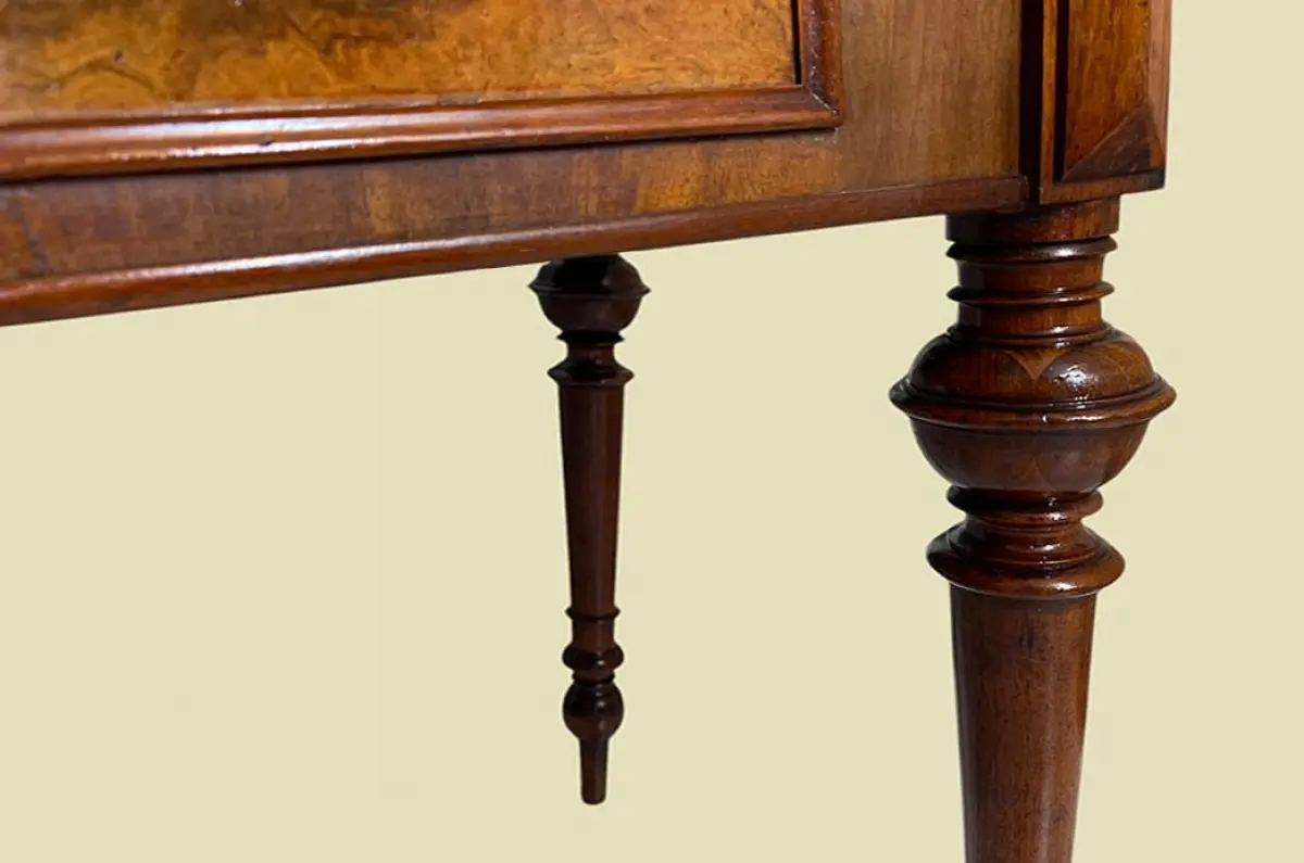 1880er Damen Schreibtisch ANTIK Gründerzeit Nußbaum Sekretär Tisch von 1880 13