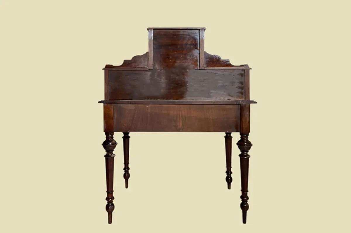 1880er Damen Schreibtisch ANTIK Gründerzeit Nußbaum Sekretär Tisch von 1880 16