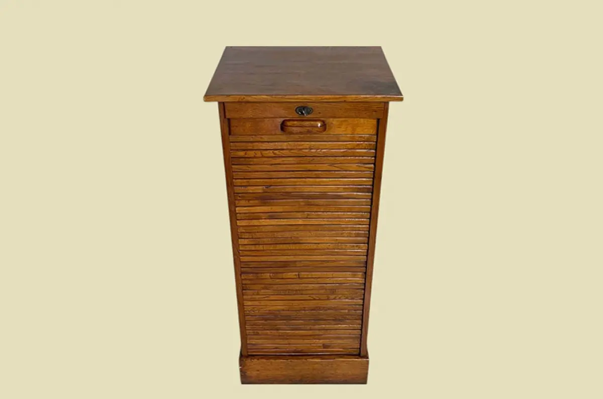 1920er Rolladenschrank ANTIK Jugendstil Art Deco Klavier Notenschrank von 1920 3