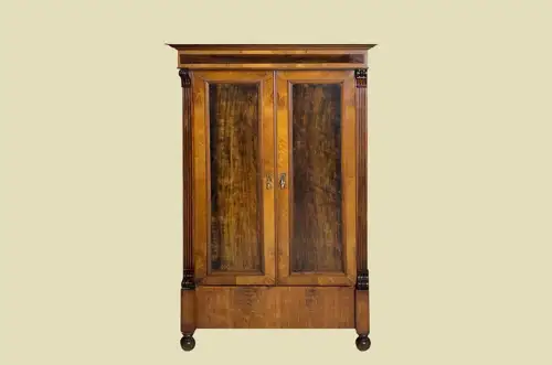 1880er Kleiderschrank ANTIK Gründerzeit Nußbaum Schrank von 1880