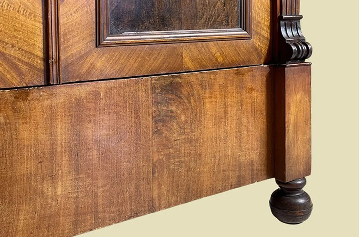 1880er Kleiderschrank ANTIK Gründerzeit Nußbaum Schrank von 1880 12