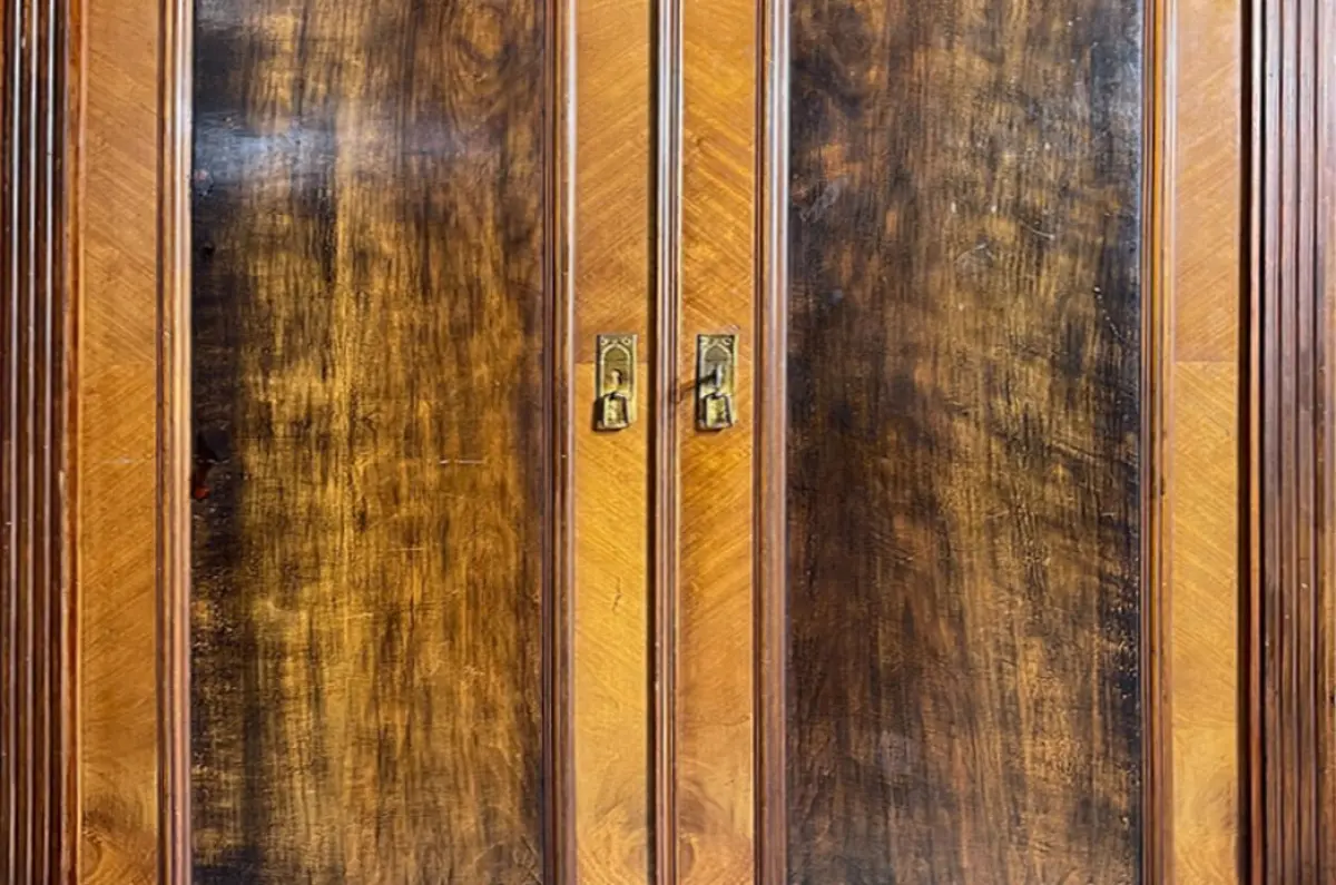 1880er Kleiderschrank ANTIK Gründerzeit Nußbaum Schrank von 1880 13