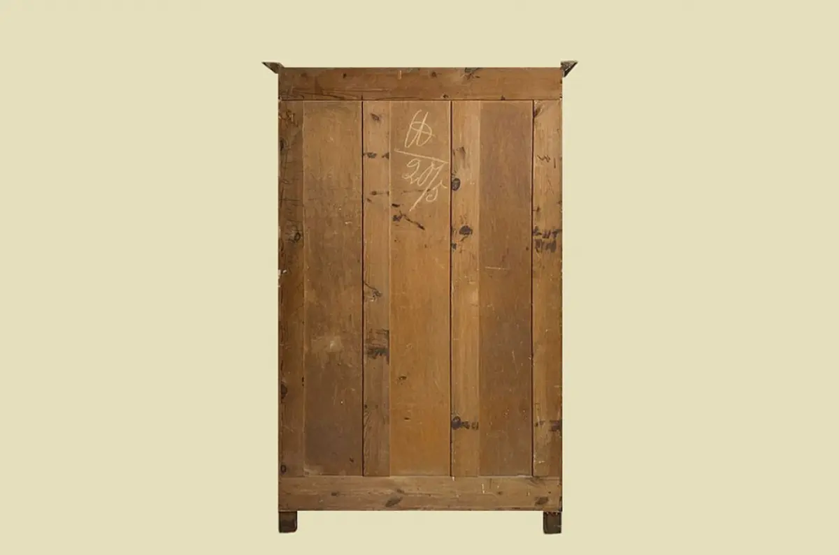 1880er Kleiderschrank ANTIK Gründerzeit Nußbaum Schrank von 1880 17
