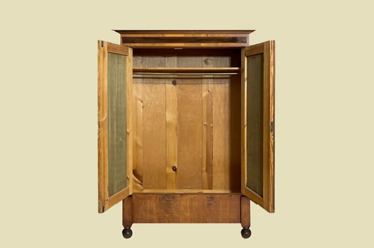 1880er Kleiderschrank ANTIK Gründerzeit Nußbaum Schrank von 1880 3