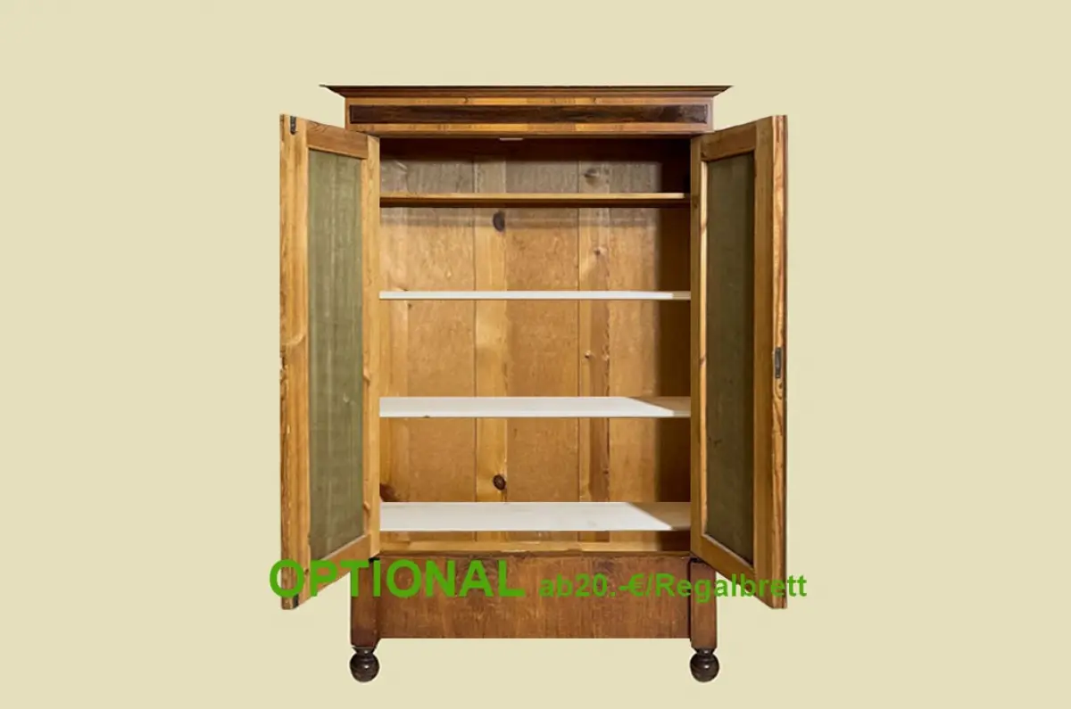 1880er Kleiderschrank ANTIK Gründerzeit Nußbaum Schrank von 1880 4