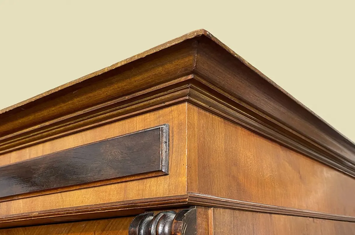 1880er Kleiderschrank ANTIK Gründerzeit Nußbaum Schrank von 1880 9