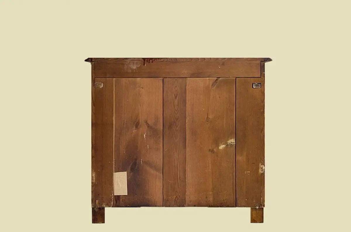 1880er ANTIK Gründerzeit Nußbaum Säulen Kommode Halb Schrank von 1880 16