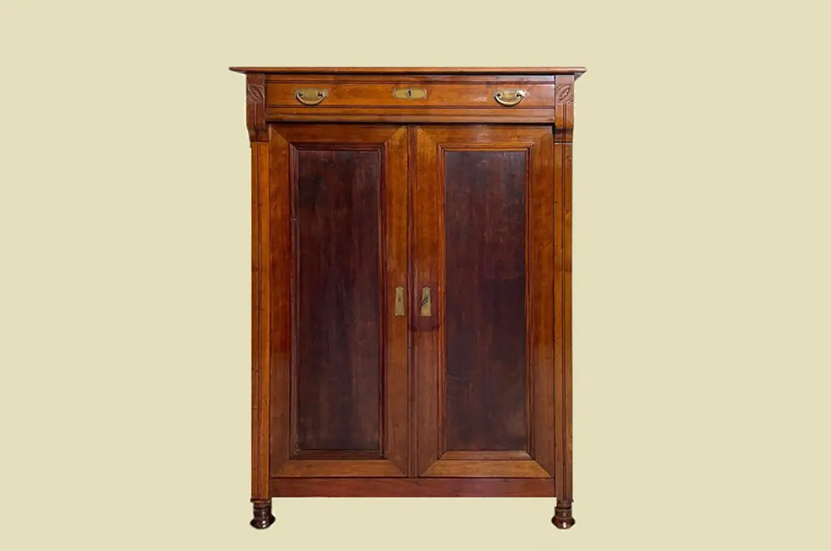 1920er Vertiko ANTIK Jugendstil Nußbaum Kommode Schrank von 1920