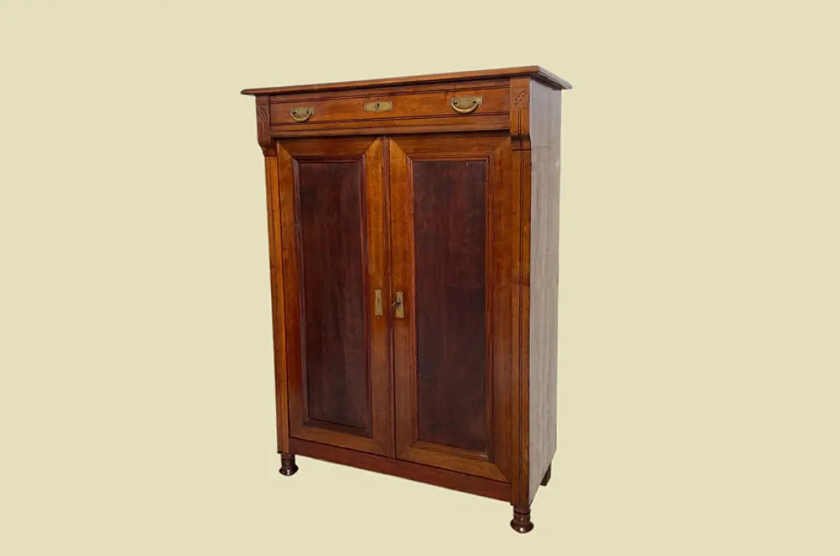 1920er Vertiko ANTIK Jugendstil Nußbaum Kommode Schrank von 1920 1