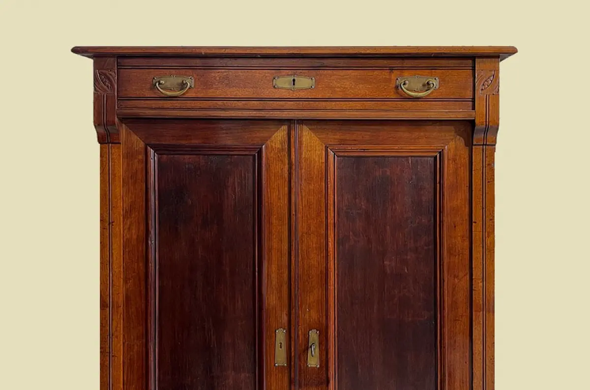1920er Vertiko ANTIK Jugendstil Nußbaum Kommode Schrank von 1920 15