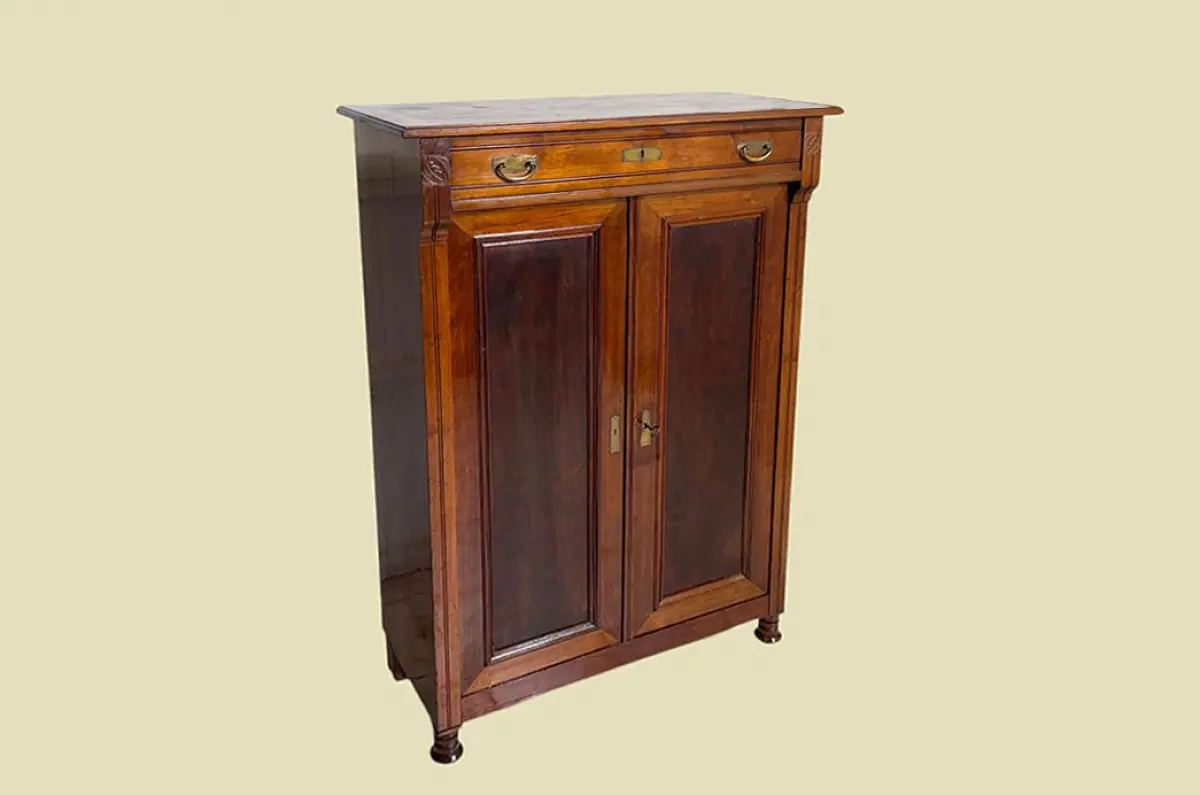 1920er Vertiko ANTIK Jugendstil Nußbaum Kommode Schrank von 1920 3