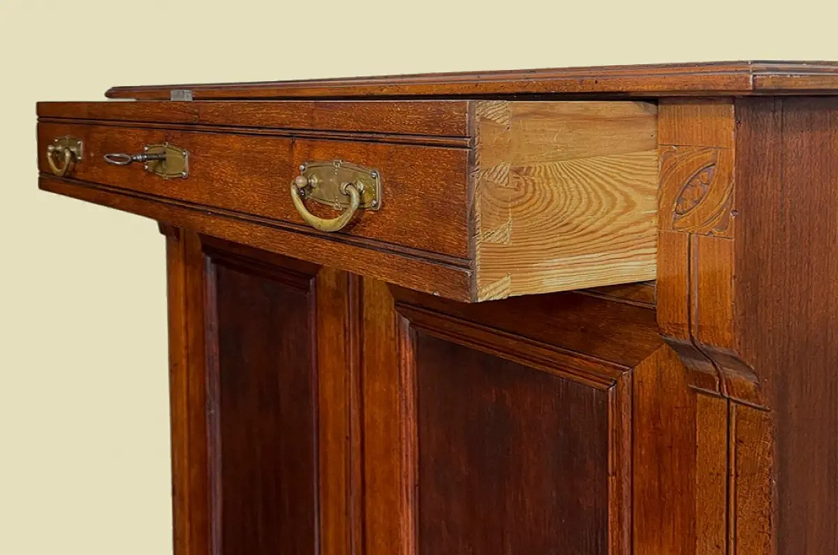 1920er Vertiko ANTIK Jugendstil Nußbaum Kommode Schrank von 1920 6