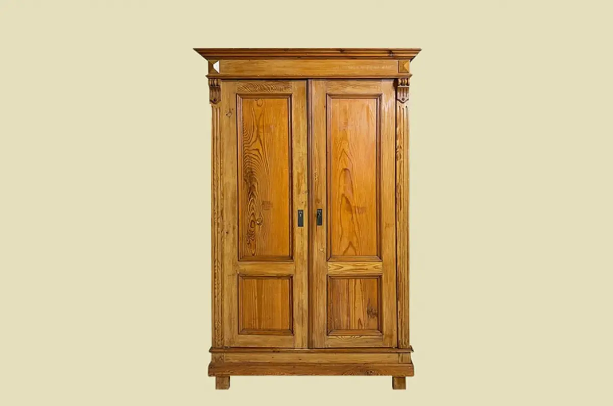 1880er Kleiderschrank ANTIK Kiefer Gründerzeit Schrank von 1880 -zerlegbar-