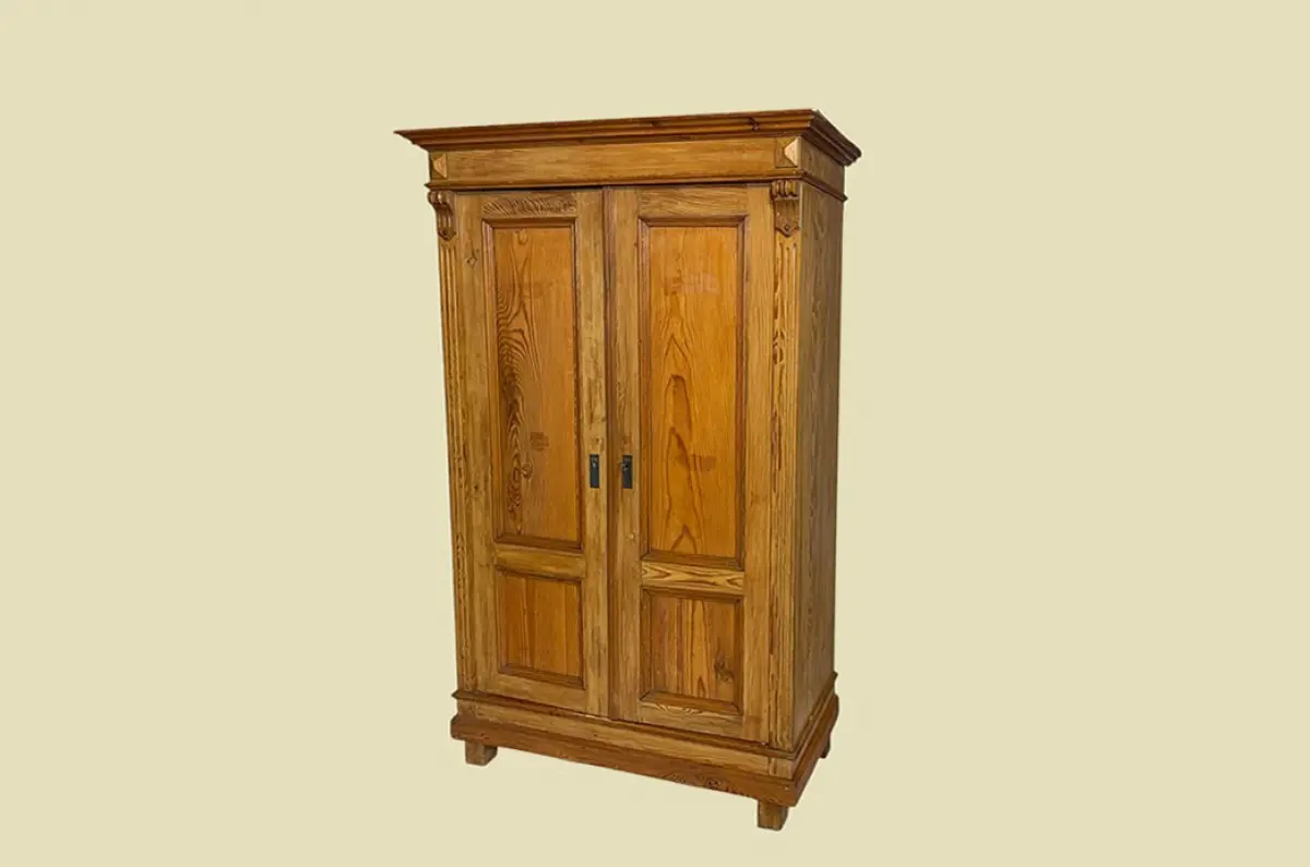 1880er Kleiderschrank ANTIK Kiefer Gründerzeit Schrank von 1880 -zerlegbar- 1