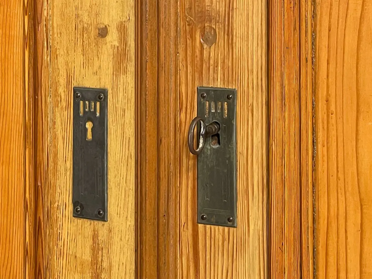 1880er Kleiderschrank ANTIK Kiefer Gründerzeit Schrank von 1880 -zerlegbar- 12