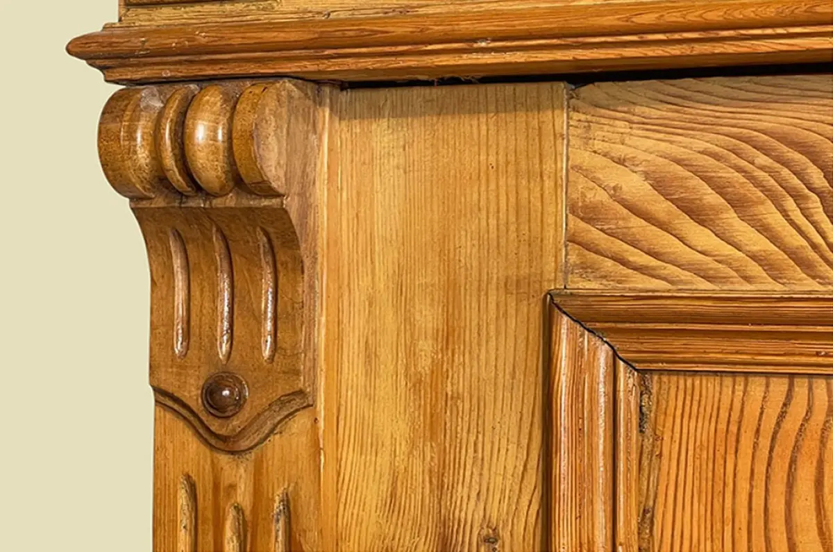 1880er Kleiderschrank ANTIK Kiefer Gründerzeit Schrank von 1880 -zerlegbar- 13