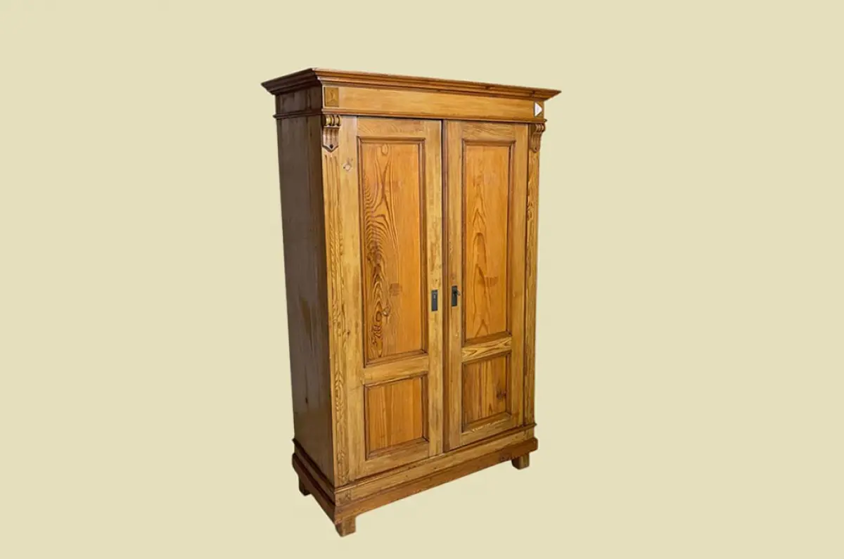 1880er Kleiderschrank ANTIK Kiefer Gründerzeit Schrank von 1880 -zerlegbar- 2