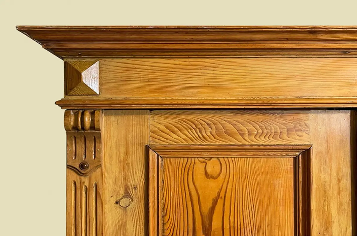 1880er Kleiderschrank ANTIK Kiefer Gründerzeit Schrank von 1880 -zerlegbar- 8