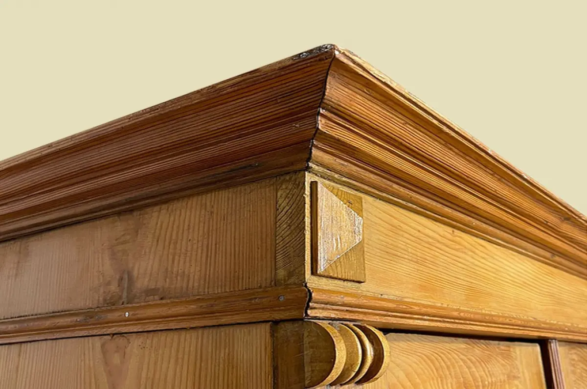 1880er Kleiderschrank ANTIK Kiefer Gründerzeit Schrank von 1880 -zerlegbar- 9