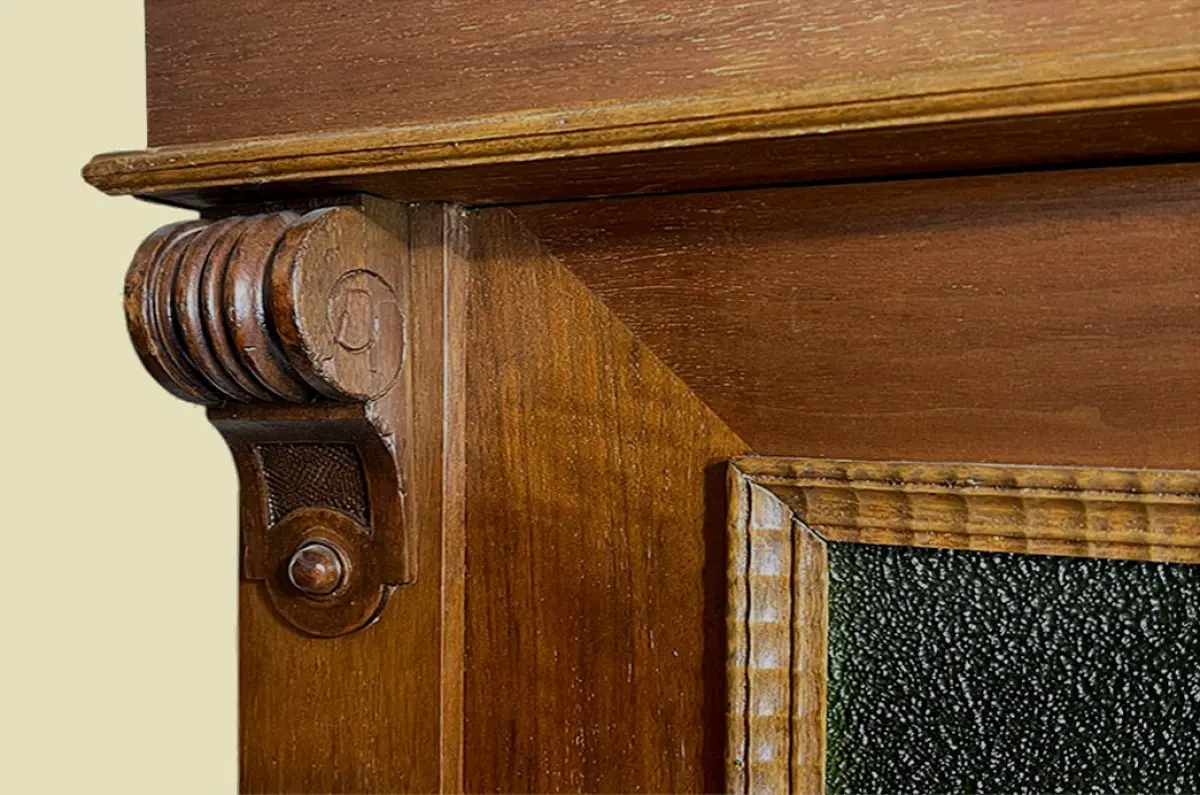 1920er Kleiderschrank ANTIK Jugendstil Nußbaum Schrank von 1920 10