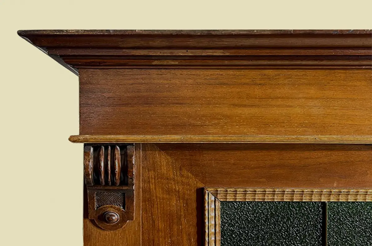 1920er Kleiderschrank ANTIK Jugendstil Nußbaum Schrank von 1920 9