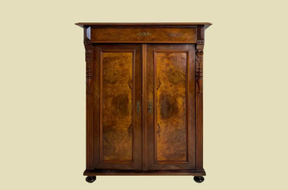 1880er Vertiko ANTIK Gründerzeit Nußbaum Kommode Schrank von 1880 0