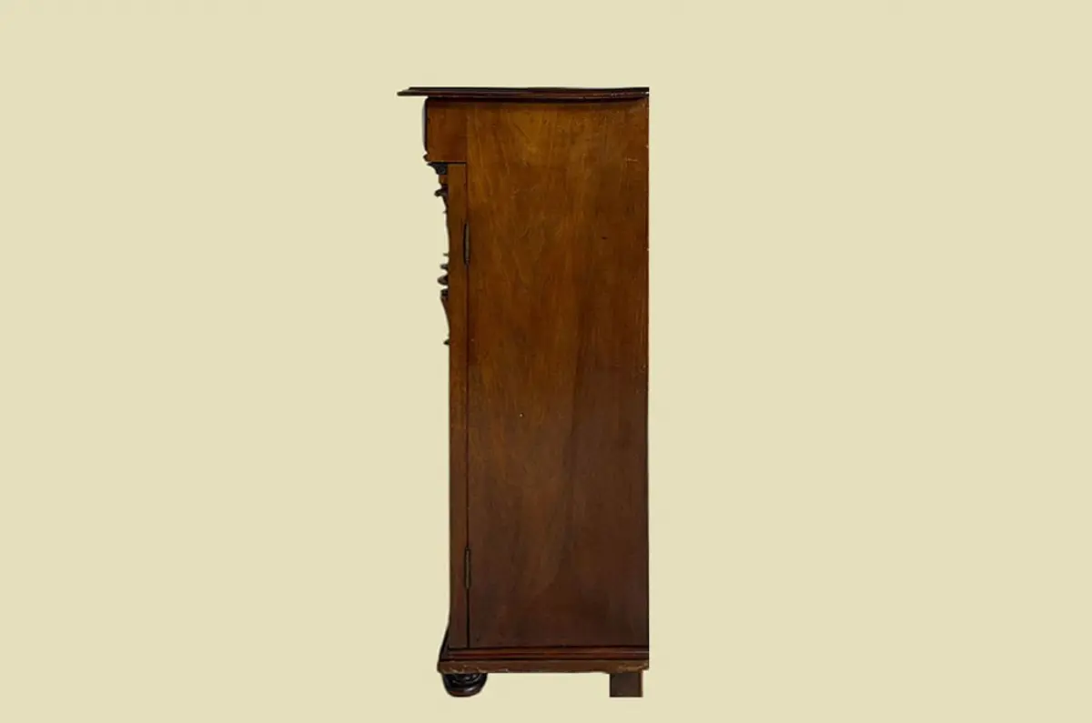 1880er Vertiko ANTIK Gründerzeit Nußbaum Kommode Schrank von 1880 17