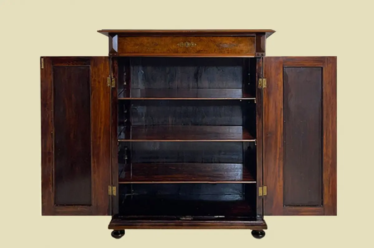 1880er Vertiko ANTIK Gründerzeit Nußbaum Kommode Schrank von 1880 4