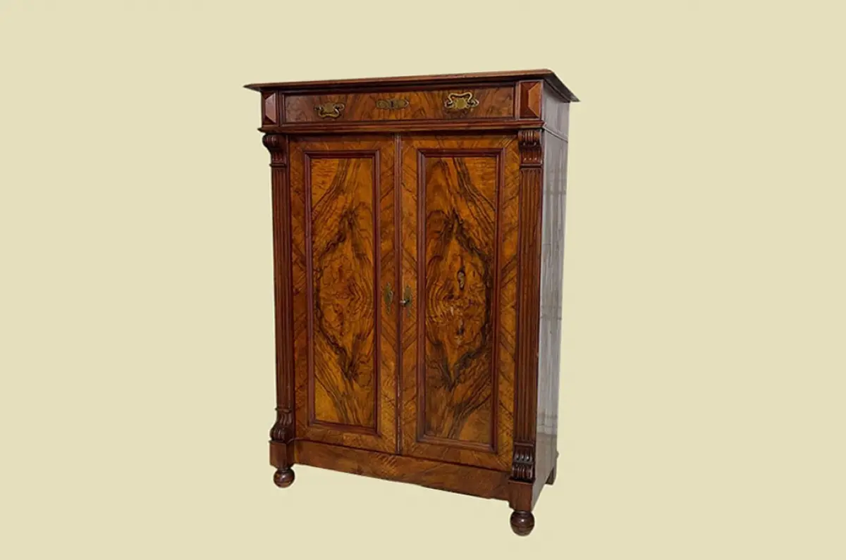 1880er Vertiko ANTIK Gründerzeit Nußbaum Kommode Schrank von 1880 1