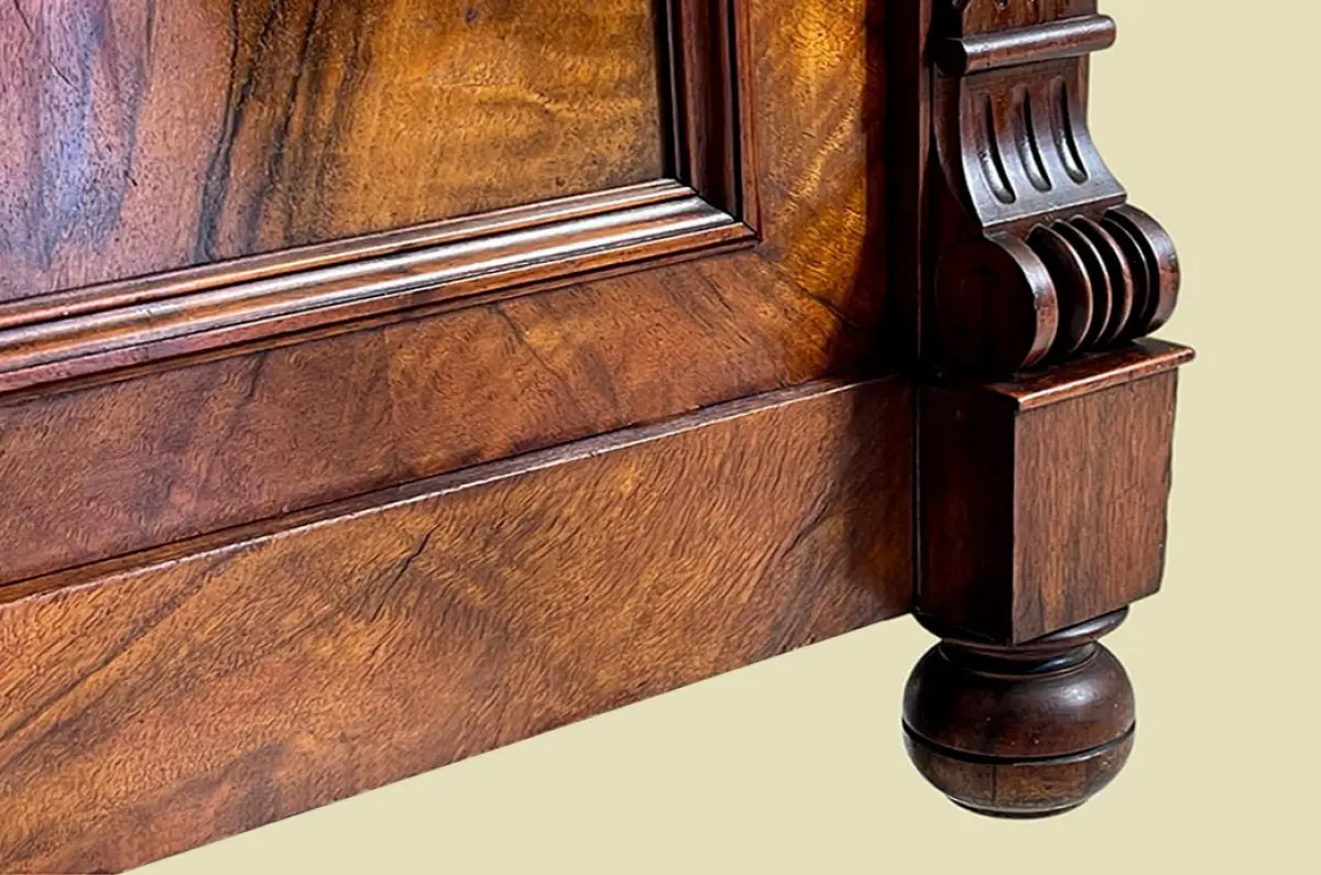 1880er Vertiko ANTIK Gründerzeit Nußbaum Kommode Schrank von 1880 14