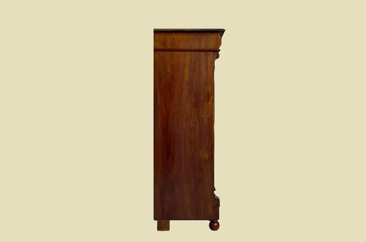 1880er Vertiko ANTIK Gründerzeit Nußbaum Kommode Schrank von 1880 16