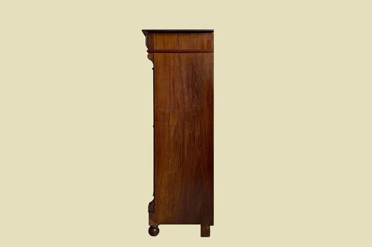 1880er Vertiko ANTIK Gründerzeit Nußbaum Kommode Schrank von 1880 18