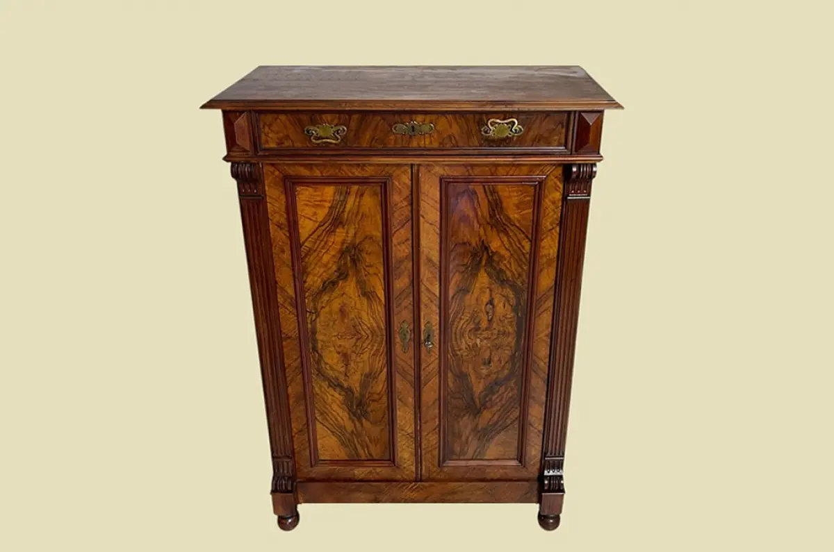 1880er Vertiko ANTIK Gründerzeit Nußbaum Kommode Schrank von 1880 2