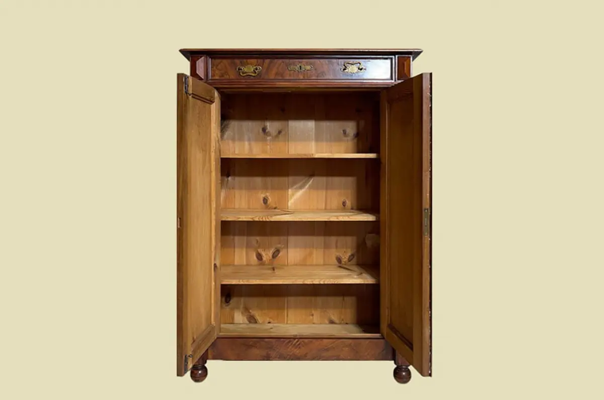 1880er Vertiko ANTIK Gründerzeit Nußbaum Kommode Schrank von 1880 4