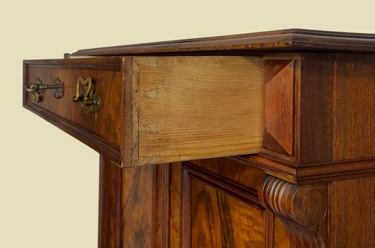 1880er Vertiko ANTIK Gründerzeit Nußbaum Kommode Schrank von 1880 7