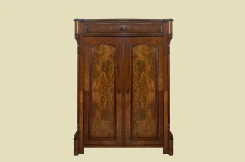 1840er Vertiko ANTIK Louis Philippe VINTAGE Nußbaum Schrank Kommode von 1840