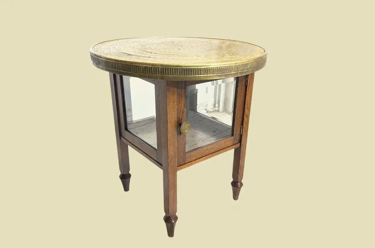 1920er Rauchtisch ANTIK Jugendstil Beistell Vitrine Tee Tisch von 1920 13