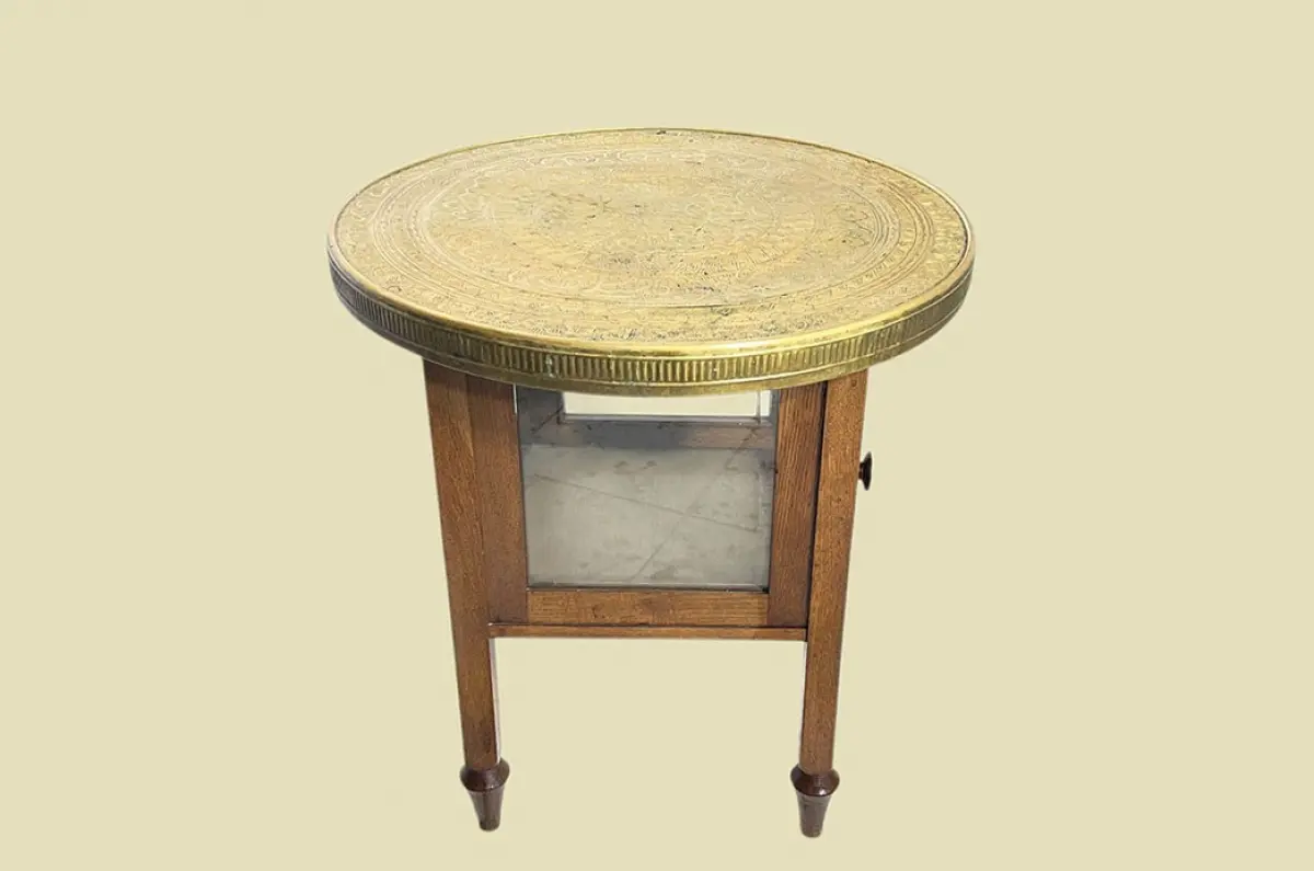 1920er Rauchtisch ANTIK Jugendstil Beistell Vitrine Tee Tisch von 1920 4