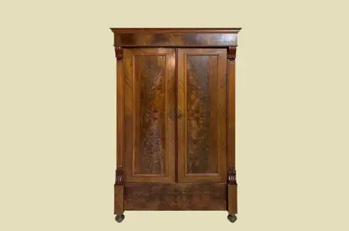 1880er Kleiderschrank ANTIK Gründerzeit Nußbaum Schrank von 1880