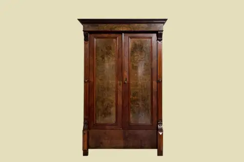 1880er Kleiderschrank ANTIK Gründerzeit Nußbaum Schrank von 1880