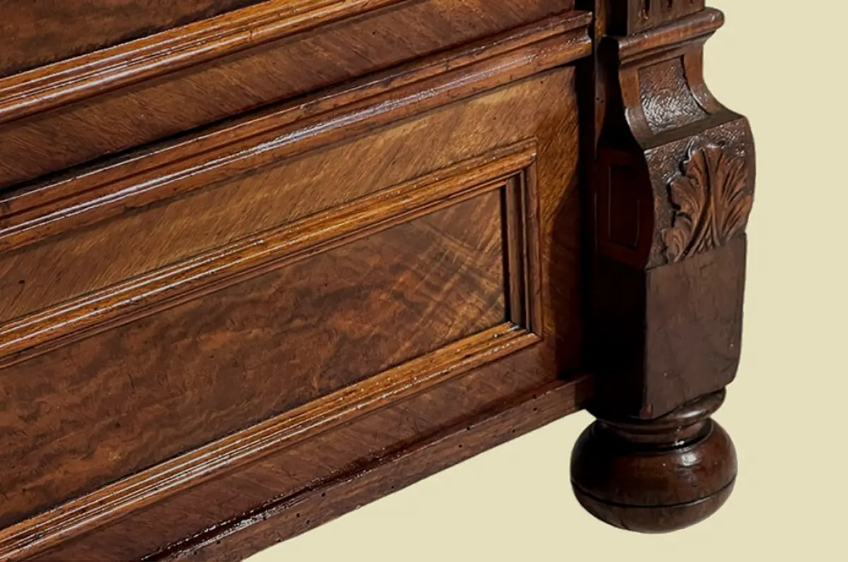 1880er Kommode ANTIK Gründerzeit Nußbaum Sideboard Schrank von 1880 11