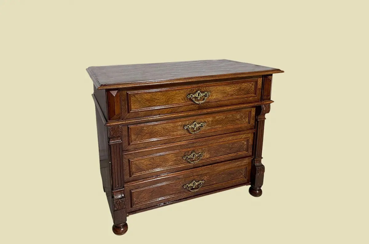 1880er Kommode ANTIK Gründerzeit Nußbaum Sideboard Schrank von 1880 3