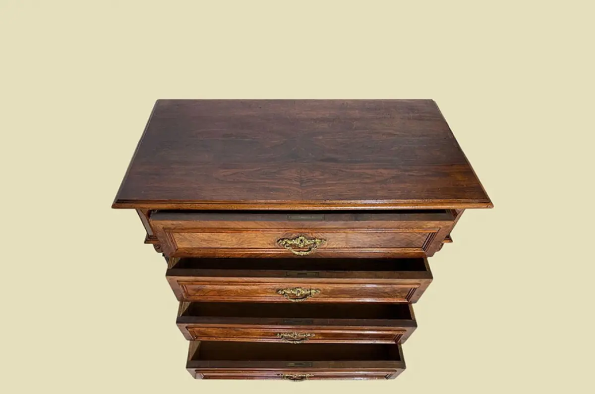 1880er Kommode ANTIK Gründerzeit Nußbaum Sideboard Schrank von 1880 5