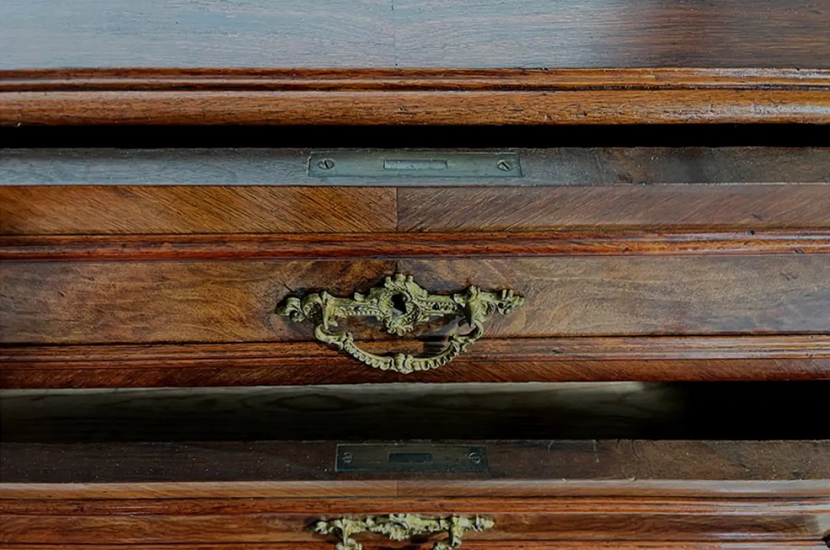 1880er Kommode ANTIK Gründerzeit Nußbaum Sideboard Schrank von 1880 7