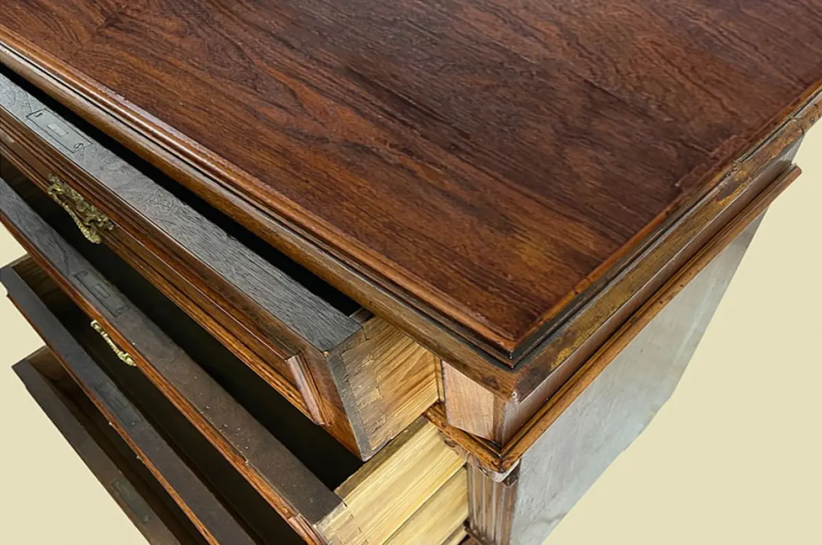 1880er Kommode ANTIK Gründerzeit Nußbaum Sideboard Schrank von 1880 8