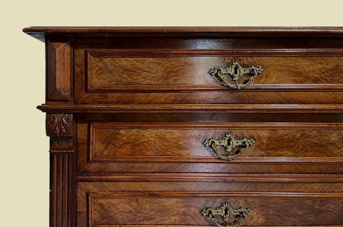 1880er Kommode ANTIK Gründerzeit Nußbaum Sideboard Schrank von 1880 9