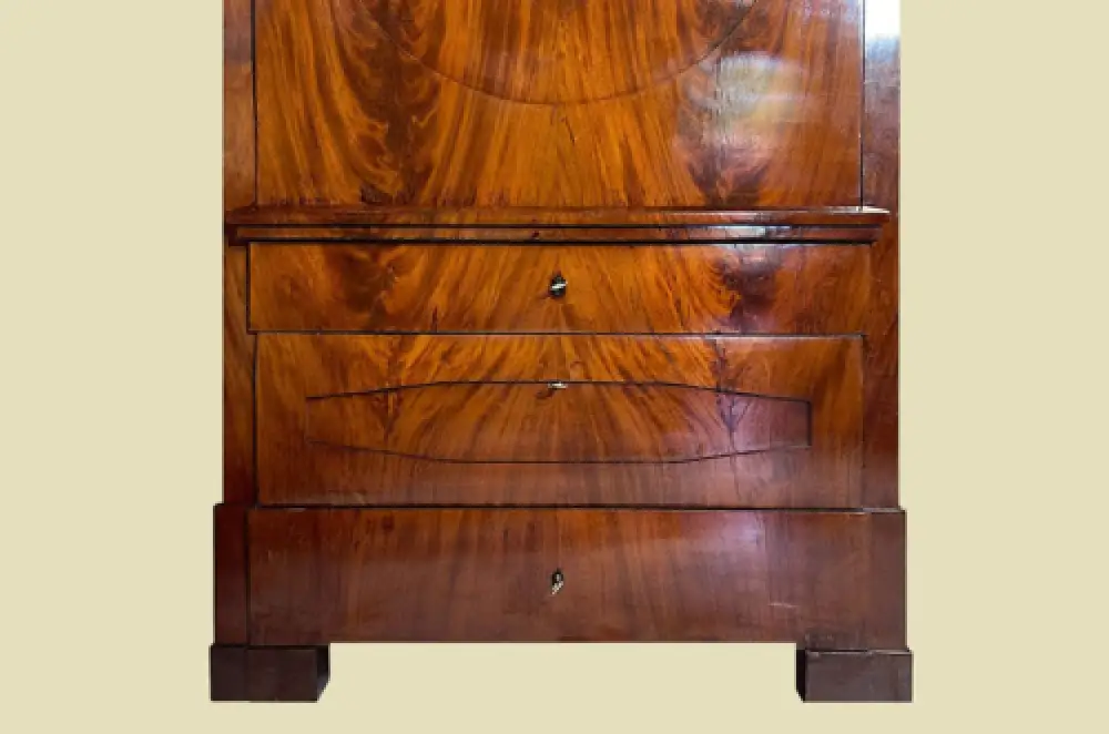 ANTIKER Biedermeier VINTAGE Mahagoni Schreibtisch Aufsatz Sekretär von 1800 16