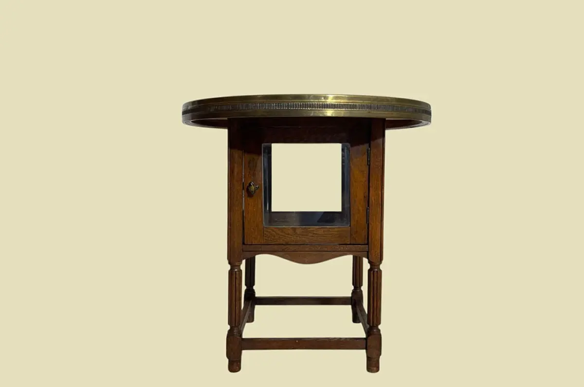 TOP 1920er Rauchtisch ANTIK Jugendstil Beistell Vitrine Tee Tisch von 1920 1