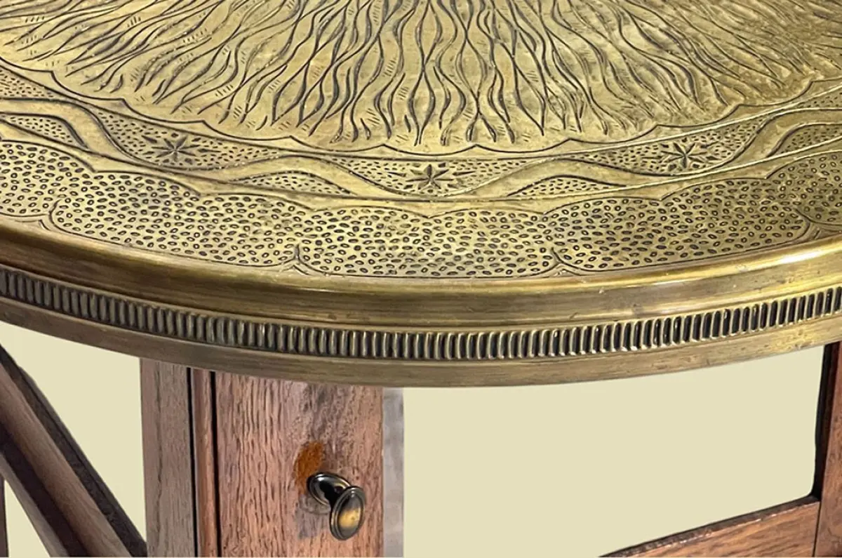 TOP 1920er Rauchtisch ANTIK Jugendstil Beistell Vitrine Tee Tisch von 1920 12