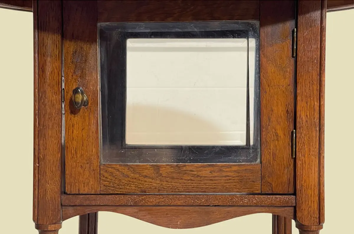 TOP 1920er Rauchtisch ANTIK Jugendstil Beistell Vitrine Tee Tisch von 1920 8